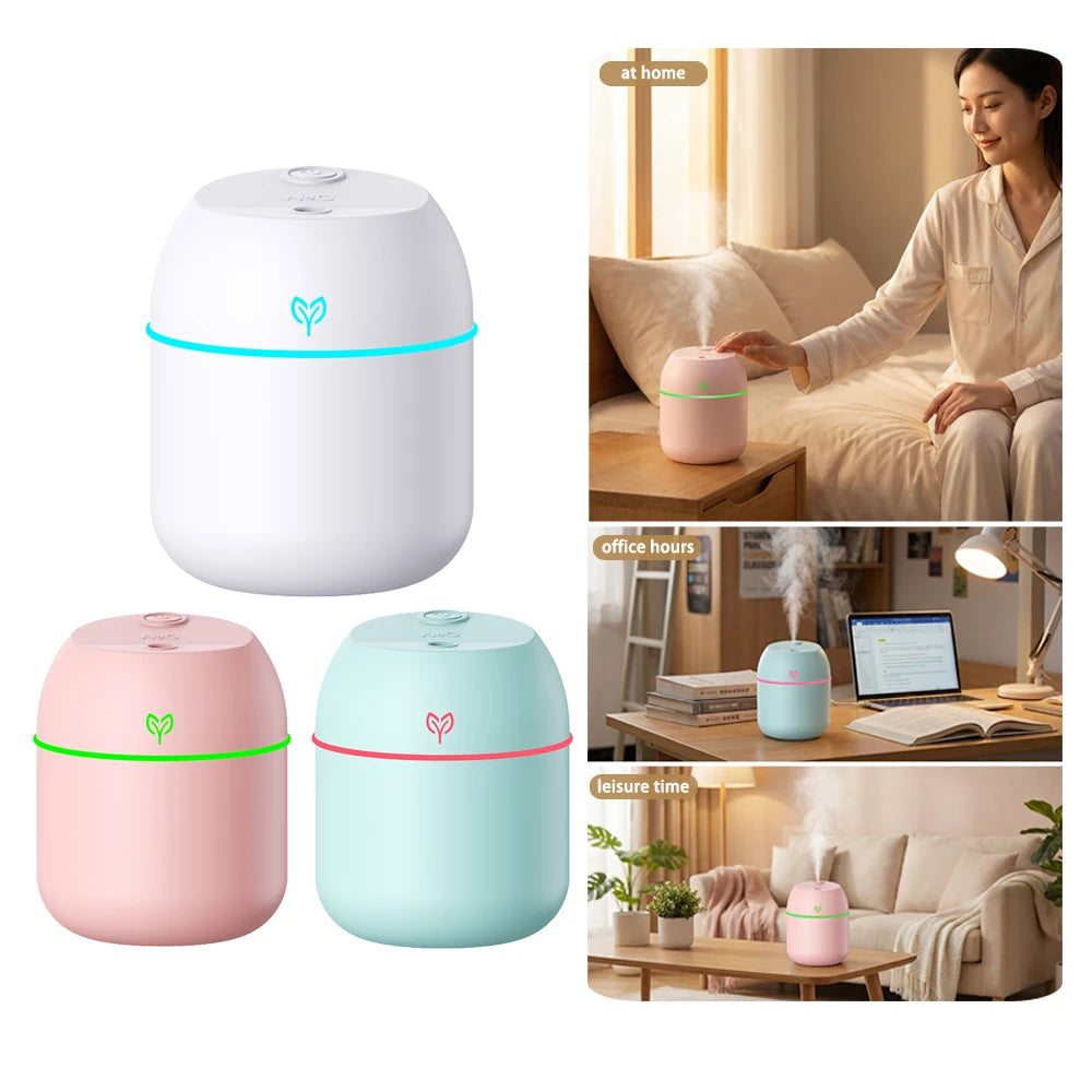 Cool Mist Aroma Humidifier & Essential Oil Diffuser with LED Night Light