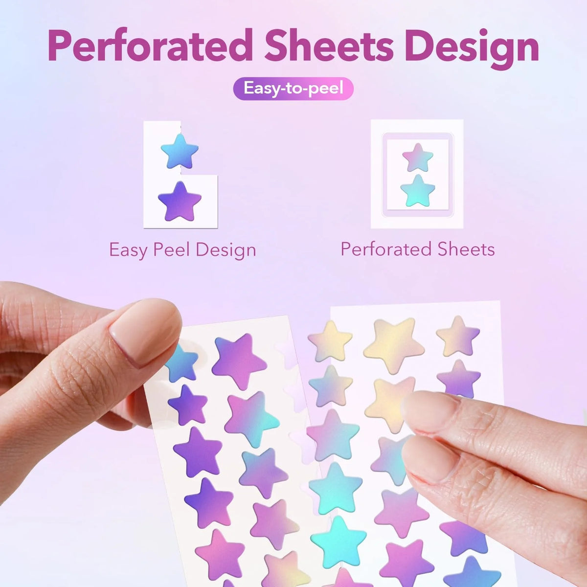 Star-Shaped Hydrocolloid Pimple Patches - 280 Count